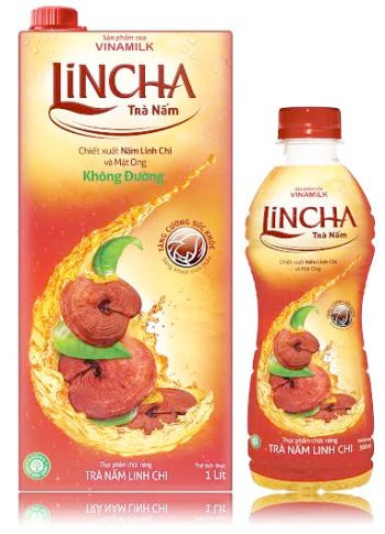 Sản phẩm Trà nấm Lincha của Vinamilk.