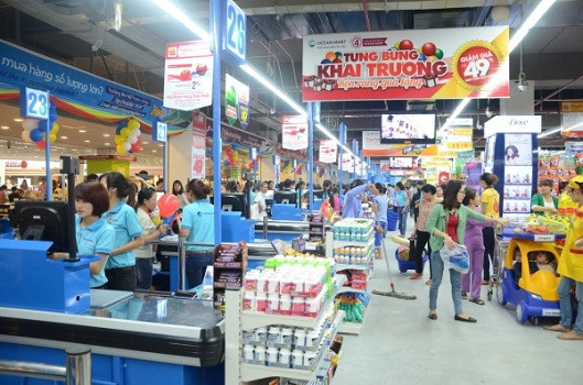 Khu vực thanh toán nhanh chóng thuận tiện tại hệ thống siêu thị Ocean Mart. Khu vực thanh toán nhanh chóng thuận tiện tại hệ thống siêu thị Ocean Mart.