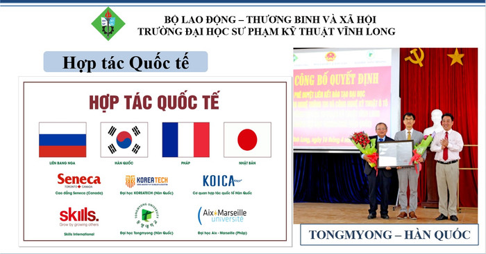 Trường Đại học Sư phạm Kỹ thuật Vĩnh Long đẩy mạnh hợp tác quốc tế. Ảnh chụp màn hình. anhchuan.jpg