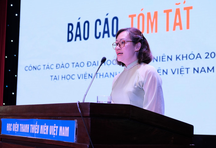 Cô Phạm Thị Thanh Hằng - Phó trưởng phòng Đào tạo và công tác sinh viên, Học viện Thanh thiếu niên Việt Nam. GDVN_4.JPG