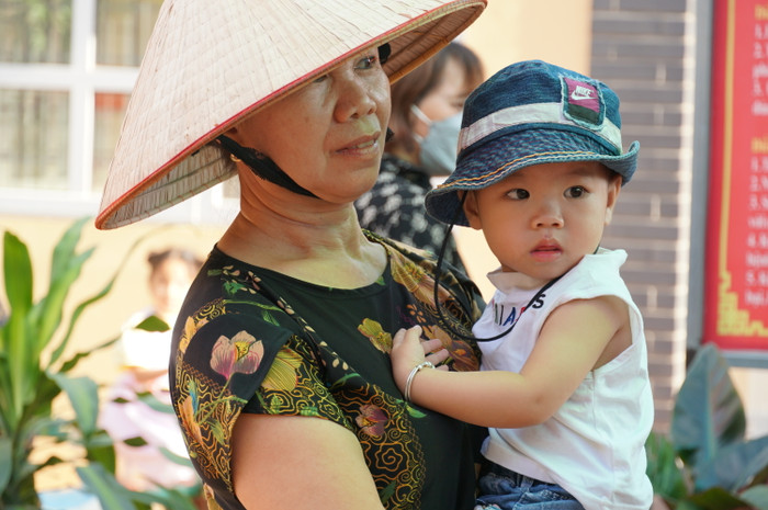 Học sinh Trường Mầm non Đồng Lâm có mặt từ sớm để đón năm học 2023 - 2024 (Ảnh: Phạm Linh) Học sinh Trường Mầm non Đồng Lâm có mặt từ sớm để đón năm học 2023 - 2024 (Ảnh: Phạm Linh)