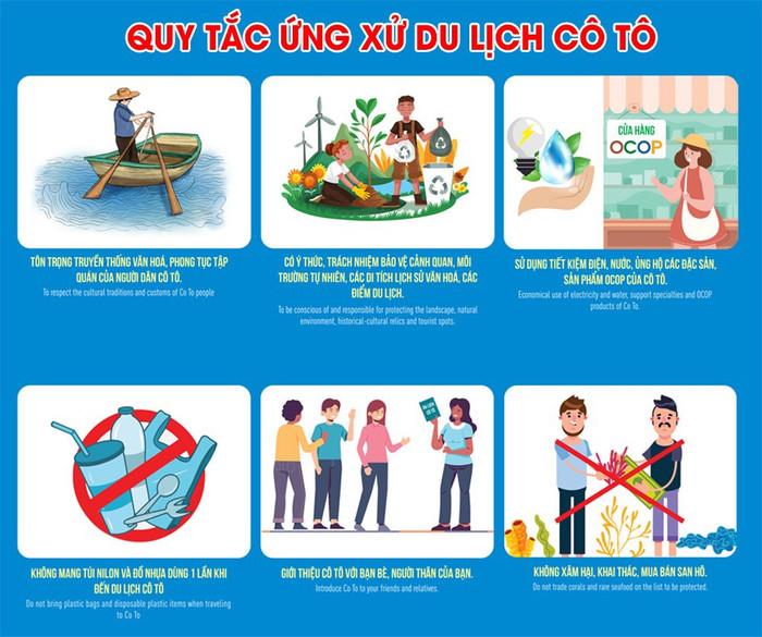 Huyện Cô Tô ban hành bộ quy tắc ứng xử du lịch Huyện Cô Tô ban hành bộ quy tắc ứng xử du lịch