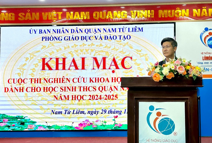 Tiến sĩ Bùi Ngọc Kính - Trưởng phòng Phòng Giáo dục và Đào tạo quận Nam Từ Liêm (Hà Nội). (Ảnh: Cổng thông tin điện tử quận Nam Từ Liêm) khoah3.jpg