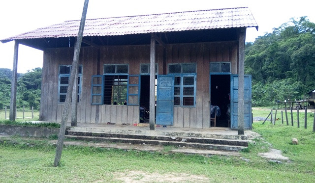 Điểm trường tiểu học bản Sắt (Ảnh: Thủy Phan) Điểm trường tiểu học bản Sắt (Ảnh: Thủy Phan)