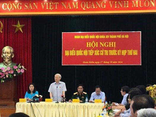 Tổng Bí thư Nguyễn Phú Trọng: "Nhốt quyền lực vào trong lồng quy chế" (Ảnh: infonet.vn).