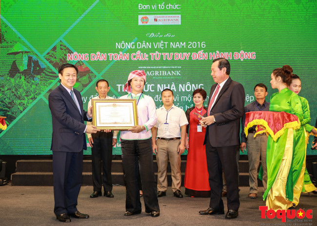 Phó Thủ tướng Vương Đình Huệ trao bằng khen của Thủ tướng Chính phủ cho các nông dân xuất sắc. Phó Thủ tướng Vương Đình Huệ trao bằng khen của Thủ tướng Chính phủ cho các nông dân xuất sắc.