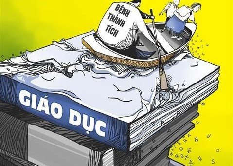 Biếm họa về bệnh thành tích trong giáo dục trên giaoduc.net.vn. Biếm họa về bệnh thành tích trong giáo dục trên giaoduc.net.vn.