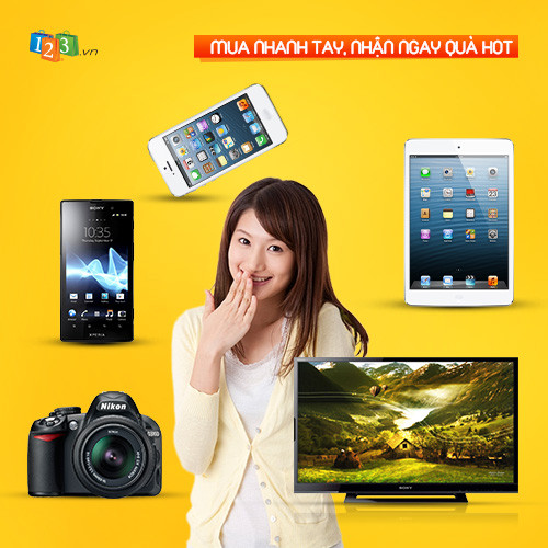 Qùa tặng bao gồm những “siêu phẩm” mà chắc chắn bạn không thể bỏ qua: Iphone 5, máy ảnh canon SX40 HS, máy ảnh canon Powershot A2300,...