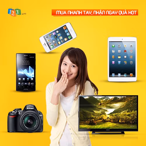 Qùa tặng bao gồm những “siêu phẩm” mà chắc chắn bạn không thể bỏ qua: Iphone 5, máy ảnh canon SX40 HS, máy ảnh canon Powershot A2300,...