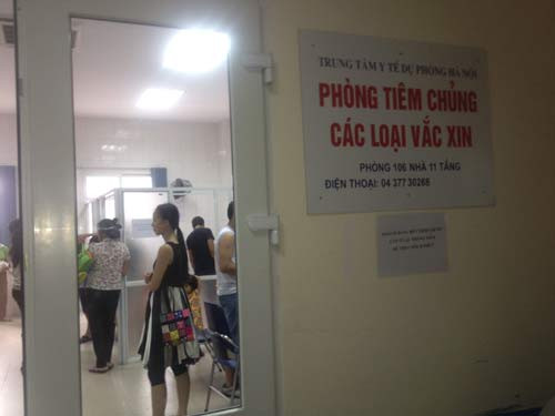 Phòng tiêm chủng vacxin ở Trung tâm Y tế dự phòng. Phòng tiêm chủng vacxin ở Trung tâm Y tế dự phòng.