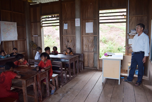 Lớp học ở bản Troi. (Ảnh: Thủy Phan) Lớp học ở bản Troi. (Ảnh: Thủy Phan)