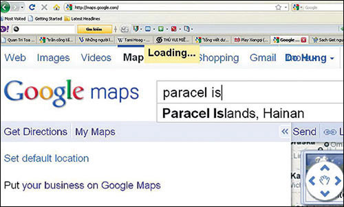 Google ủng hộ yêu sách phi pháp của Trung Quốc tại Biển Đông? ảnh 1 Google ủng hộ yêu sách phi pháp của Trung Quốc tại Biển Đông? ảnh 1