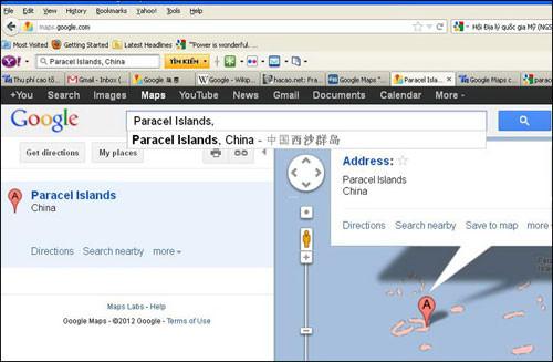 Google ủng hộ yêu sách phi pháp của Trung Quốc tại Biển Đông? ảnh 2 Google ủng hộ yêu sách phi pháp của Trung Quốc tại Biển Đông? ảnh 2