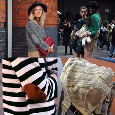 Không chỉ có ở áo len, Elbow Patch còn xuất hiện cả trên những kiểu áo khoác, áo vest với màu sắc nổi bật cùng vô số họa tiết trẻ trung như hoa, kẻ sọc...