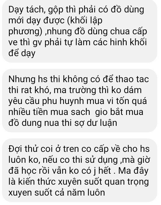 Giáo viên bức xúc vì phải dạy chay, học chay (Ảnh: Phan Tuyết)