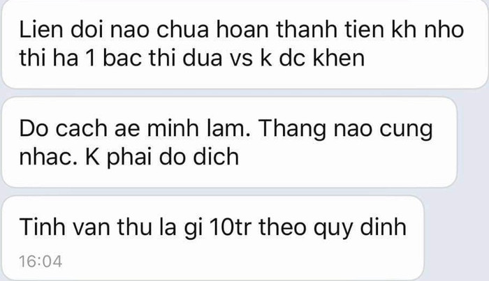 Tin nhắn của Hội Đồng đội (Ảnh CTV cung cấp)