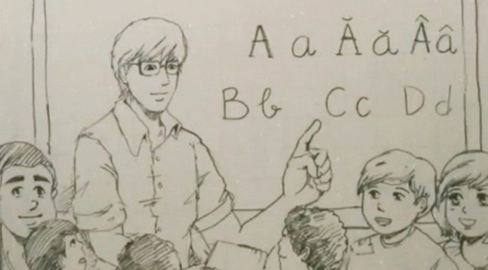 Dù cuộc sống còn nghèo khó, nhiều thầy giáo vẫn hết mình cho sự nghiệp giáo dục (Ảnh minh họa: vtv.vn).