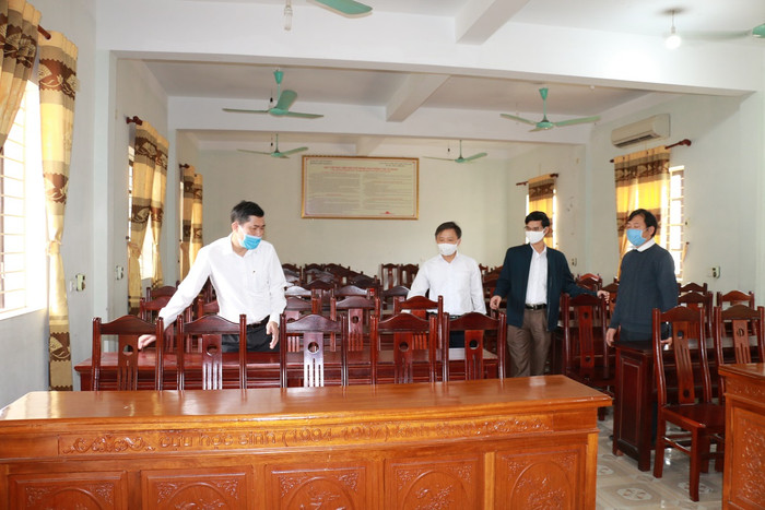 Lấy phòng hội đồng để giãn cách học sinh (Ảnh Sở Giáo dục Nghệ An cung cấp). Lấy phòng hội đồng để giãn cách học sinh (Ảnh Sở Giáo dục Nghệ An cung cấp).