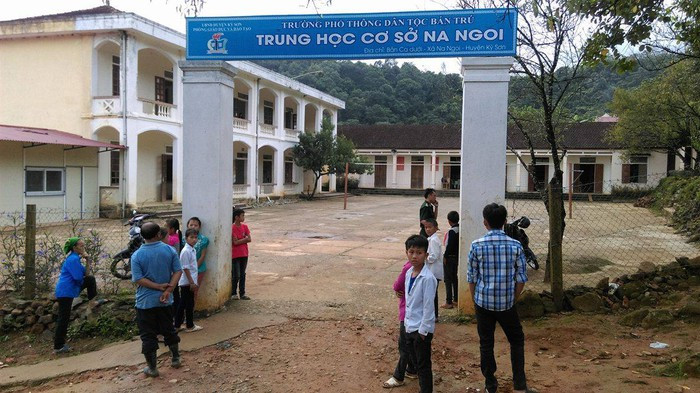 Trường phổ thông dân tộc bán trú-Trung học cơ sở Na Ngoi (Ảnh: Báo Người đưa tin).