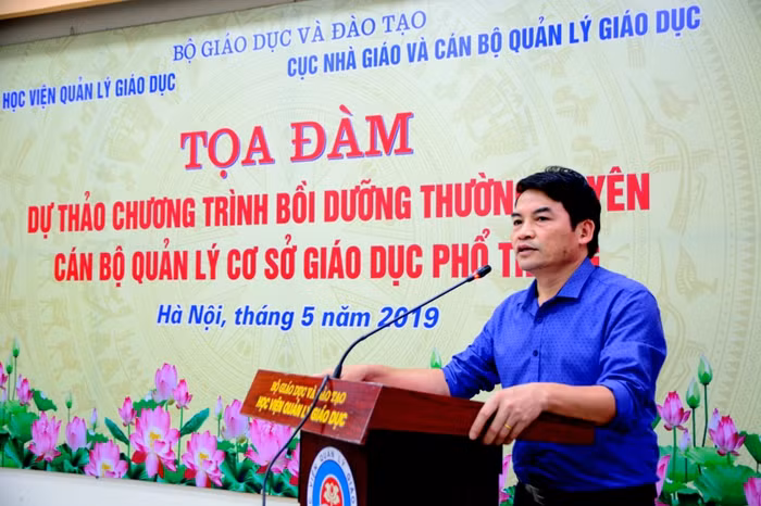 TS. Phạm Tuấn Anh – Phó Cục trưởng Cục Nhà giáo và Cán bộ quản lý giáo dục, BộGiáo dục và Đào tạo (Ảnh: Báo Giáo dục và Thời đại).