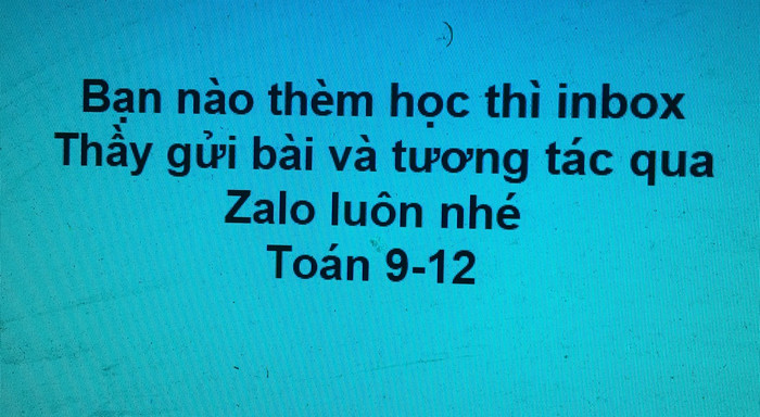 Thầy Lê Quốc Trung nhắn học sinh có nhu cầu học, thầy sẽ dạy miễn phí (Ảnh: Facebook) Thầy Lê Quốc Trung nhắn học sinh có nhu cầu học, thầy sẽ dạy miễn phí (Ảnh: Facebook)