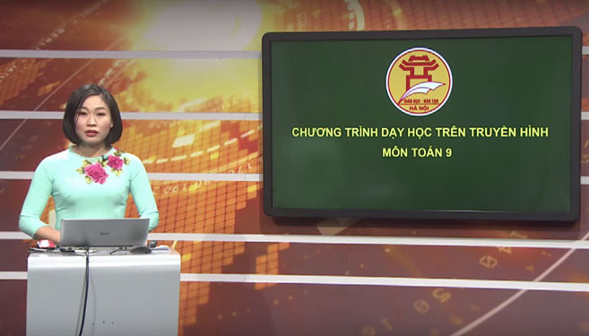 Một tiết dạy học trên truyền hình (Báo Người Lao động). Một tiết dạy học trên truyền hình (Báo Người Lao động).