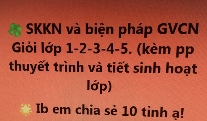 Sáng kiến mua, xin không ngoài mục đích nộp dự thi giáo viên giỏi và đăng ký chiến sĩ thi đua (Ảnh tác giả) Sáng kiến mua, xin không ngoài mục đích nộp dự thi giáo viên giỏi và đăng ký chiến sĩ thi đua (Ảnh tác giả)