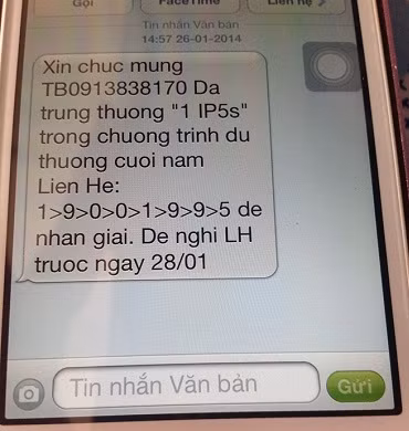 Những tin nhắn lừa đảo dịp tết.