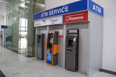 ATM xuất hiện tại nhiều vị trí trong tòa nhà