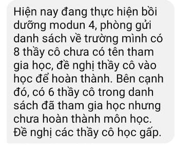 Tin nhắn nhắc nhở Tin nhắn nhắc nhở