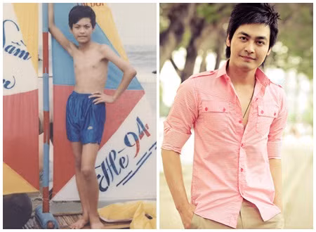 MC Phan Anh có thân hình "cò hương" khi bé.