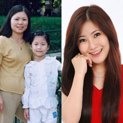 Hương Tràm ngày bé rất xinh xắn.