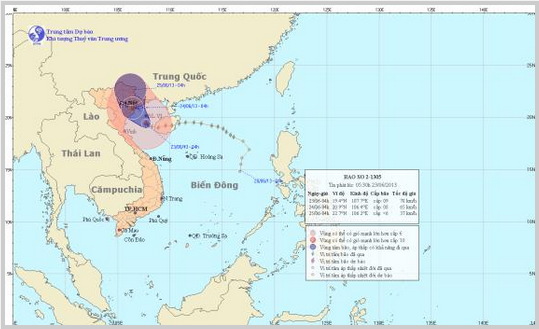 Chùm ảnh đường đi và vị trí cơn bão. Chùm ảnh đường đi và vị trí cơn bão.