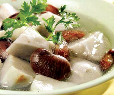 Cháo khoai sọ. Cháo khoai sọ.