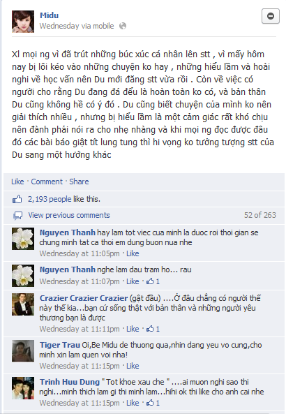 Midu lên tiếng về vấn đề học vấn của mình.
