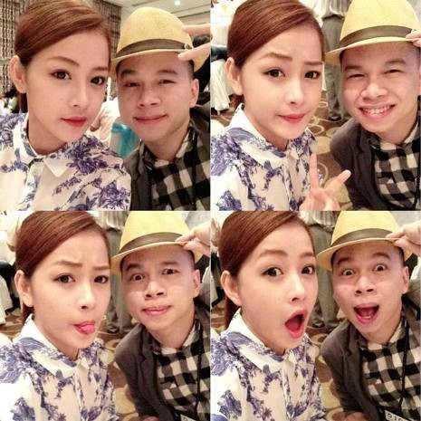 Chi Pu, Hoàng Tôn cả hai cùng tạo dáng hết sức đáng yêu trước ống kính. Chi Pu, Hoàng Tôn cả hai cùng tạo dáng hết sức đáng yêu trước ống kính.