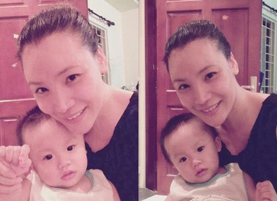 Hồ Quỳnh Hương chụp ảnh tự sướng với mặt mộc. Hồ Quỳnh Hương chụp ảnh tự sướng với mặt mộc.