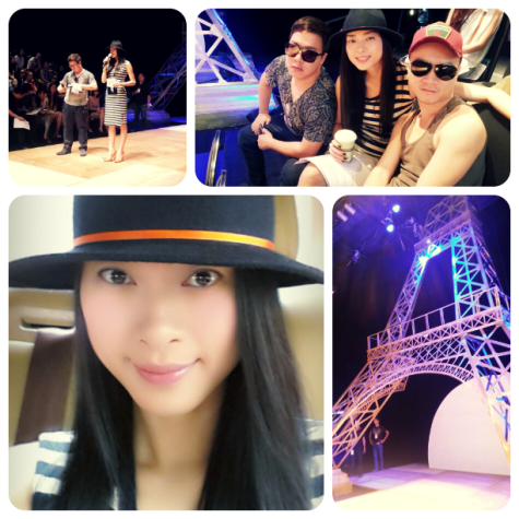 Ngô Thanh Vân post ảnh chụp cùng nhà thiết kế Đỗ Mạnh Cường trong chương trình Project Runway. Cô chia sẻ: Tranh thủ post hình ...làm việc hăng say...hihi...Like nhé mọi người ơi".