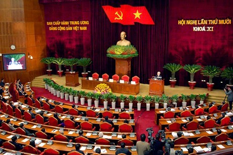 Toàn cảnh phiên bế mạc Hội nghị Ban Chấp hành Trung ương Đảng lần thứ 10 (khóa XI) - Ảnh: VGP Toàn cảnh phiên bế mạc Hội nghị Ban Chấp hành Trung ương Đảng lần thứ 10 (khóa XI) - Ảnh: VGP