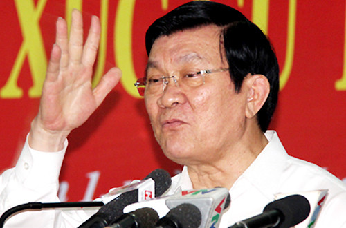 Chủ tịch nước Trương Tấn Sang (Ảnh: VNE) Chủ tịch nước Trương Tấn Sang (Ảnh: VNE)