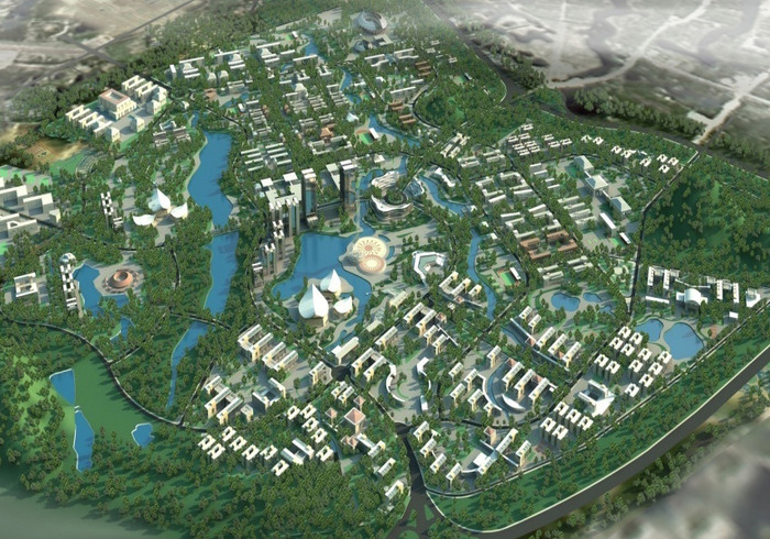 Phối cảnh quy hoạch chung dự án ĐHQGHN tại Hòa Lạc (Ảnh: VNU) Phối cảnh quy hoạch chung dự án ĐHQGHN tại Hòa Lạc (Ảnh: VNU)