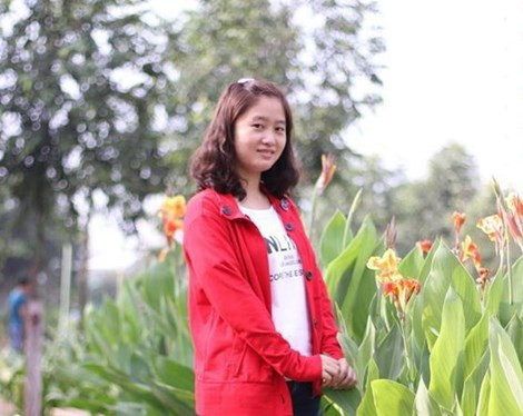 Sinh viên Lê Thị Hà Phương.