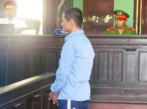 Bị cáo Sỹ tại tòa. Bị cáo Sỹ tại tòa.