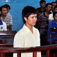 Bị cáo trước tòa.