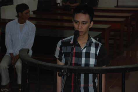 Bị cáo Van tại phiên tòa Bị cáo Van tại phiên tòa