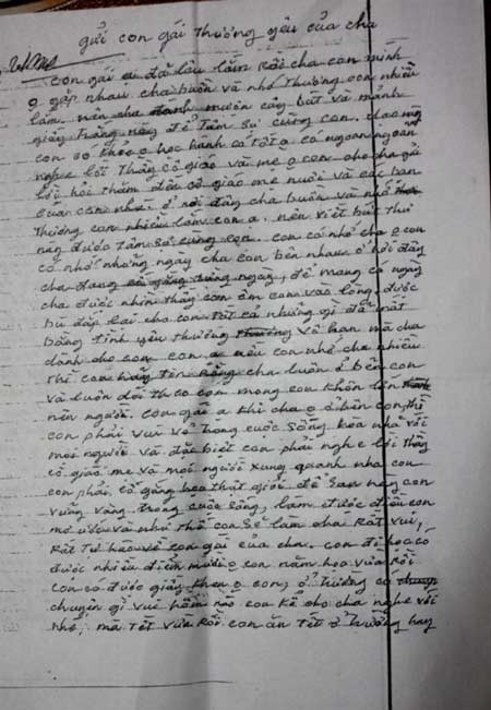 Tử tù, đứa con mồ côi và những tâm thư ảnh 2 Tử tù, đứa con mồ côi và những tâm thư, An ninh Xã hội, giet nguoi, giet vo, ngoai tinh, tu tu, nguyen khac long, bao, bao cong an, bao an ninh, vn