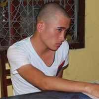 Hung thủ Lương Hoàng Đạt tại cơ quan điều tra Hung thủ Lương Hoàng Đạt tại cơ quan điều tra