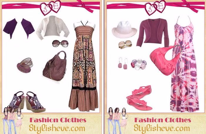 Những kết hợp váy maxi cho mùa hè đi biển