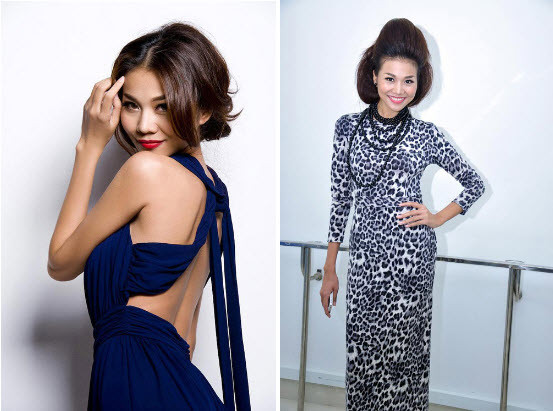 Vẫn là kiểu búi tóc cho các trang phục dạ hội. Nhưng kiểu tóc búi quá cao (phải) và bố cục không mầy hài hòa làm phí hoài nhan sắc mặn mà của siêu mẫu Thanh Hằng. Xem thêm: Tóc đẹp/ Váy đẹp/ Jeans đẹp/ Túi đẹp/ Giày đẹp Vẫn là kiểu búi tóc cho các trang phục dạ hội. Nhưng kiểu tóc búi quá cao (phải) và bố cục không mầy hài hòa làm phí hoài nhan sắc mặn mà của siêu mẫu Thanh Hằng. Xem thêm: Tóc đẹp/ Váy đẹp/ Jeans đẹp/ Túi đẹp/ Giày đẹp