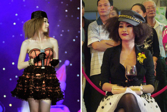 Ngân Khánh với hai mẫu tóc bấm gãy khá thô. Xem thêm: Tóc đẹp/ Váy đẹp/ Jeans đẹp/ Túi đẹp/ Giày đẹp Ngân Khánh với hai mẫu tóc bấm gãy khá thô. Xem thêm: Tóc đẹp/ Váy đẹp/ Jeans đẹp/ Túi đẹp/ Giày đẹp